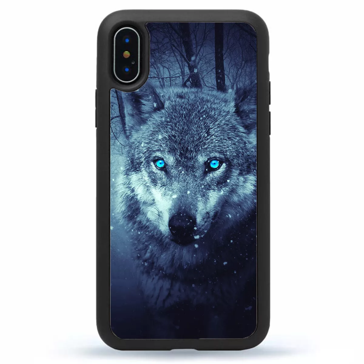 Blue Eyed Alpha Wolf Phone Case For iPhone 15 Pro Max Plus 14 Mini 13 12 11 X
