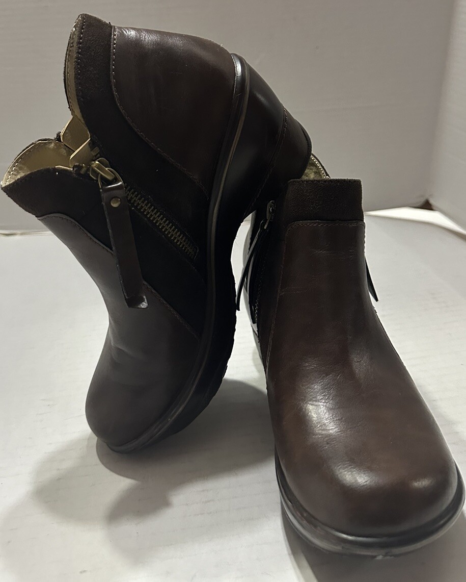 Jambu JBU Womens Shoes Brown 7M Leather Pilot Encore Zip Ankle Bootie
