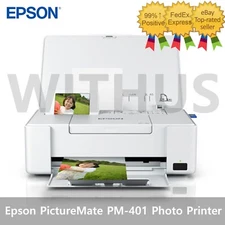 EPSON PictureMate PM-401 (Next of PM-400) Ultra Compact Photo Printer -Tracking=