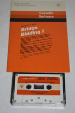 1980 Texas Instruments TI-99/4A Cassette Software - Bridge Bidding w/Manual