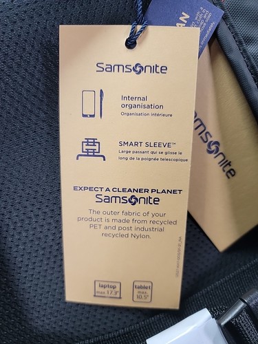 ✅️ EcoDiver Samsonite laptop nero zaino (L) grande nuovo di zecca✅️ - Foto 9 di 14