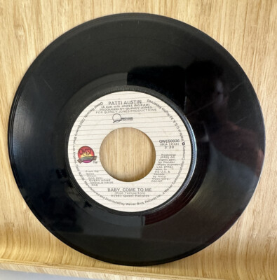 Patti Austin Baby, Come to Me /Solero 45 RPM Vinyl Record 7 Inch Single Jukebox