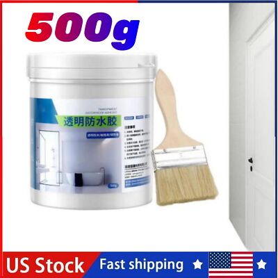 500g NEW Bathroom Waterproof Glue Long-lasting Sealant Transparent Coating 