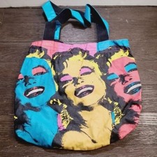 Vintage Y2K Marilyn Monroe by Sam Shaw Colorful Andy Warhol Print Tote Purse