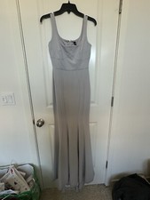 WINDSOR Gray Prom Bridesmaid Dress M Size Medium
