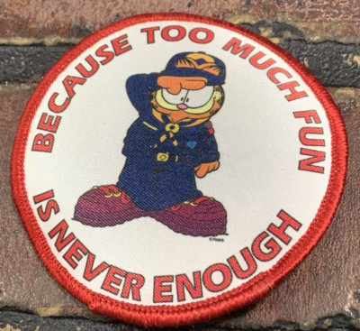 BSA Garfield Because Too Much Fun is Never Enough Patch Boy Scouts