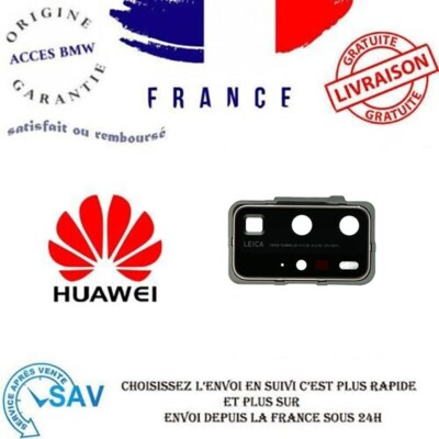 10x Vitres Protectrices Pour Appareil Photo Huawei P40 Pro (noir) – Lentille Arrière Avec Adhésifs – Lot Générique