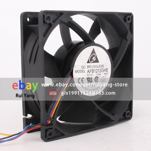 Delta AFB1212GHE Case/CPU Cooling Fan DC12V 3.24A 4Pin PWM Fans 120*120*38mm - Picture 2 of 4