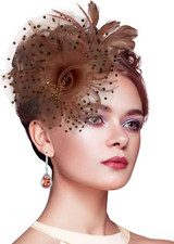 Fascinators for Women Kentucky Derby Hats,Tea Party Hat Headband Hair Clip