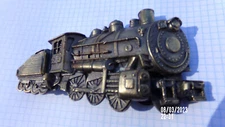 VINTAGE BRASS BELT BUCKLE of "COAL TRAIN" by "THE Great American Buckle Co."