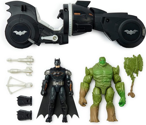 Batman VS Swamp Thing 1st Edition Figure Battle Pack With Armory Attack Batcycle - Picture 2 of 8