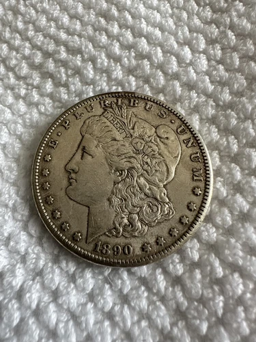 1890 S Morgan Dollar  Fine 90% Silver $1 US Coin Collectible