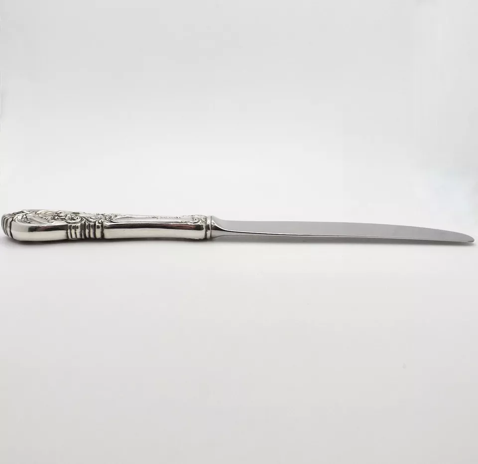 Antiguo cuchillo de cena hueco de plata Richelieu International como nuevo Foto 2 de 4