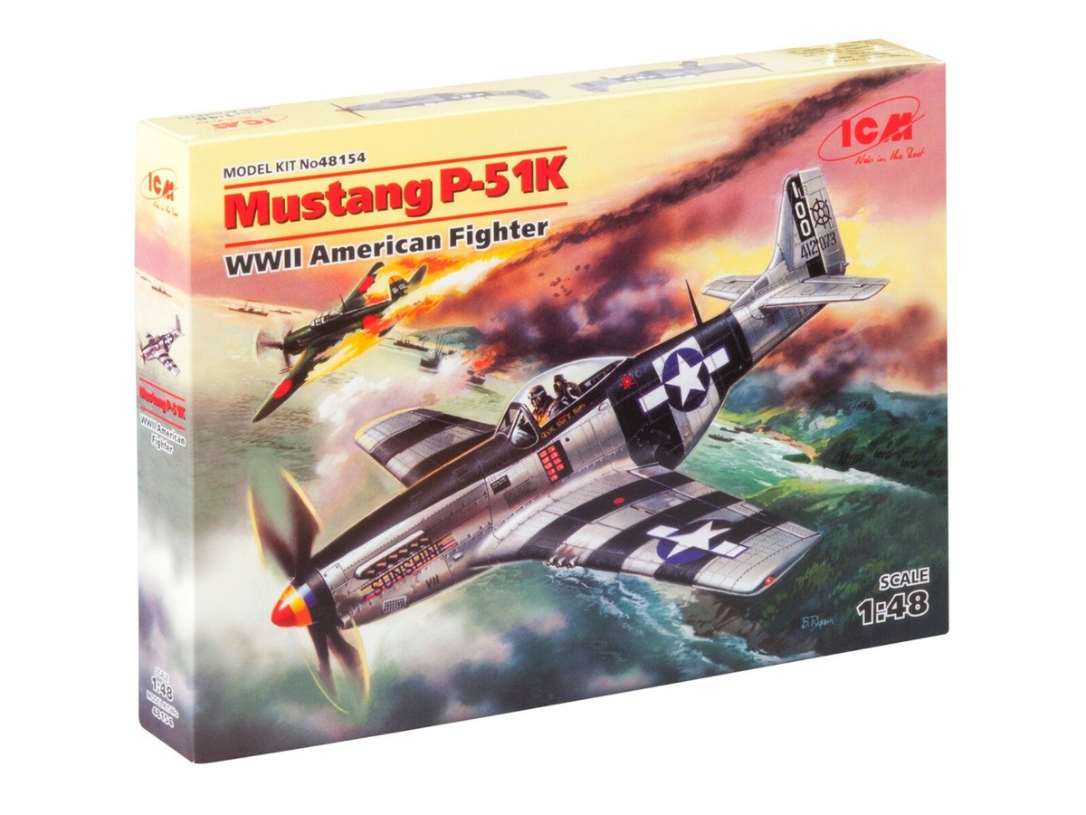 Mustang P-51K - American Fighter (Plastic model kit) 1/48 ICM