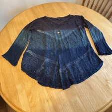 Greater Good “shop Where It Matters” Women’s S/M Long Sleeves Top Beaded