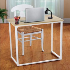 Foldable Computer Desk Home Office Writing Table for Small Space Workstation
