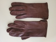 Size S Natural Brown Leather Driving Gloves
