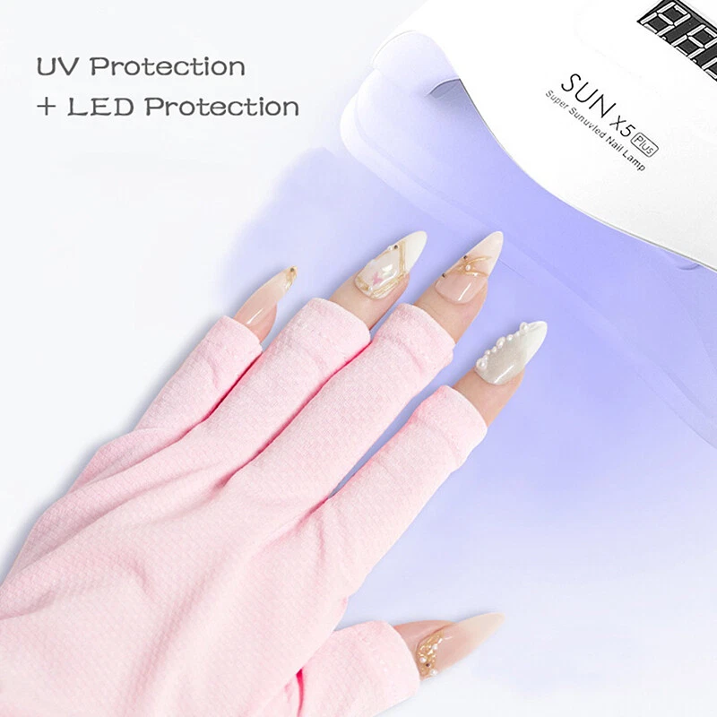 Nail Art Glove UV Protection Glove Anti Black Gloves Protecter For