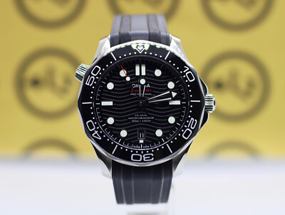 OMEGA Diver 300M Co-Axial Master Chronometer Men's Black Watch -...