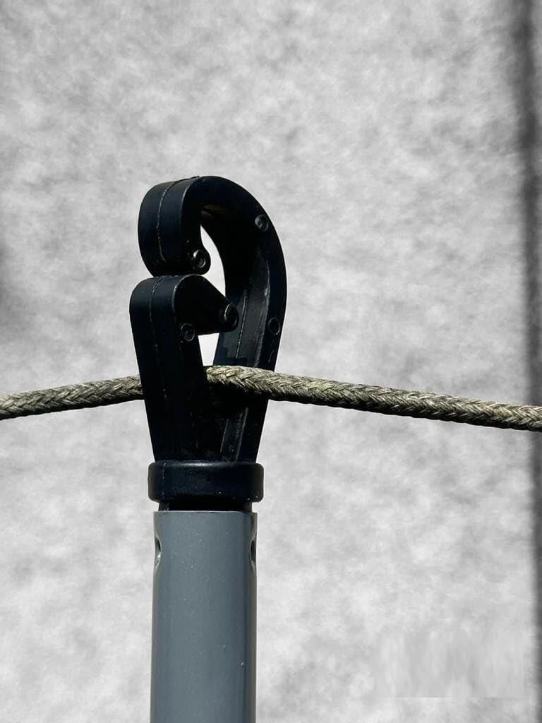 2.4m Galvanised Washing Line Prop Outdoor Extendable Heavy Duty Line