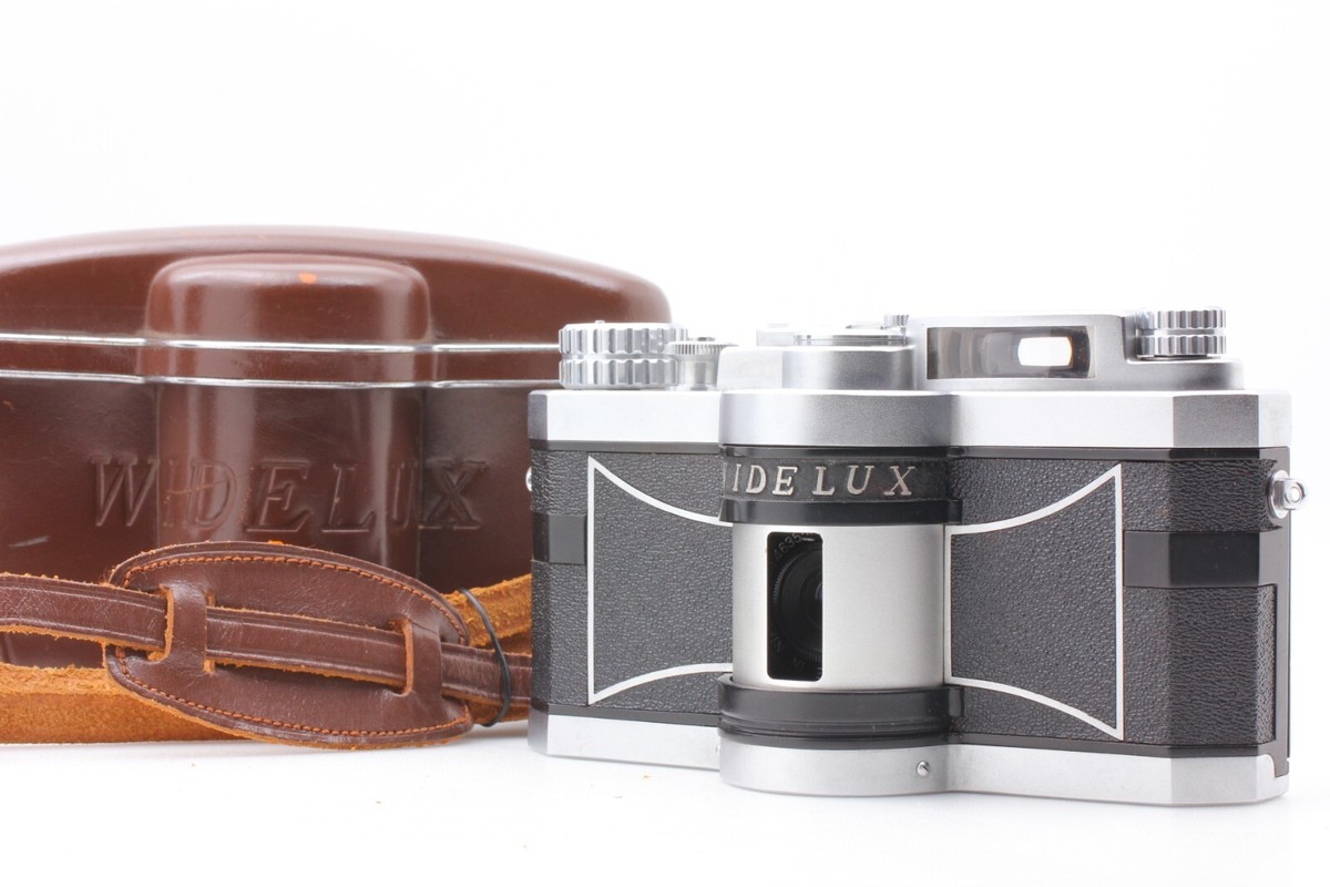 フィルムカメラ Panon Widelux F6 Film Camera Widelux F6 Chrome Panoramic 35mm Film Camera with case Ex++/