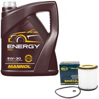 MotoröL Set 5W-30 5 Liter + ÖLfilter SH 4032 L FüR BMW 1Er 3Er 4Er 428 5Er X1 Z4