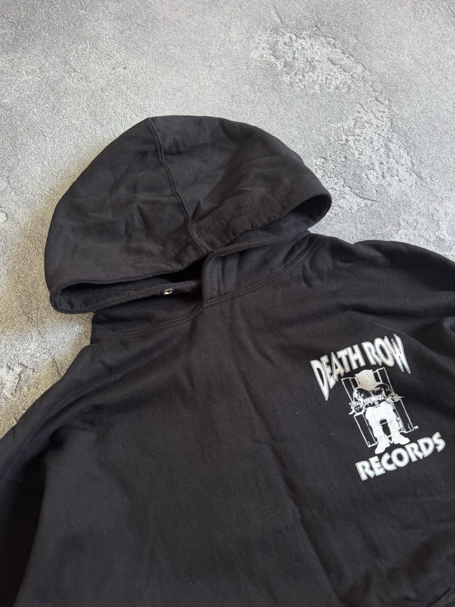 Death Row Records Big Logo Hoodie Vintage Sweatshirt Hooded Jumper