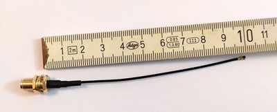 MHF4 / IPX zu RP-SMA weiblich Pigtail für NGFF / M.2  WIFI/WLAN/4G/LTE/5G Module
