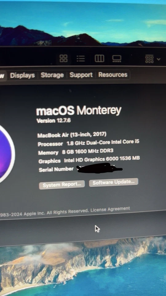 2017 Apple MacBook Air 13.3" i5 8GB RAM 128GB SSD Silver Look At Touchpad Tested - Image 3 of 4