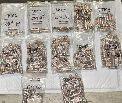Huge Lot Mersen Ferraz Shawmut TRM Fuses 350+ pcs Assorted New NOS Bulk