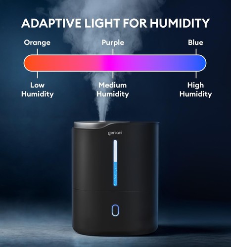 Ultrasonic Cool Mist Humidifier for Bedroom, Large Rooms, Home, 4L - Easy Fil... - Picture 5 of 9