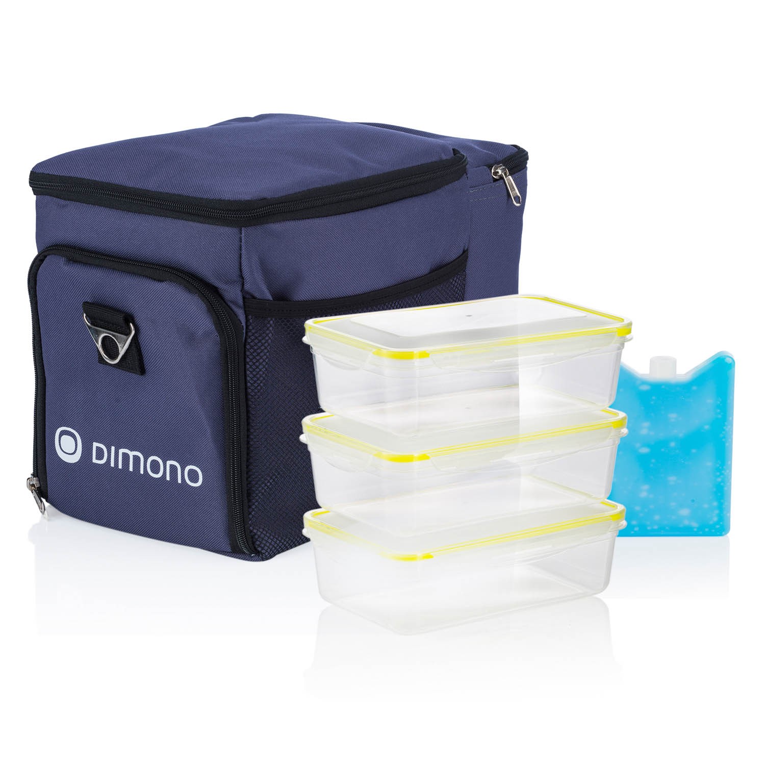 Kühltasche Picknicktasche - Thermo Isotasche Thermotasche 3 Boxen & Kühlakku