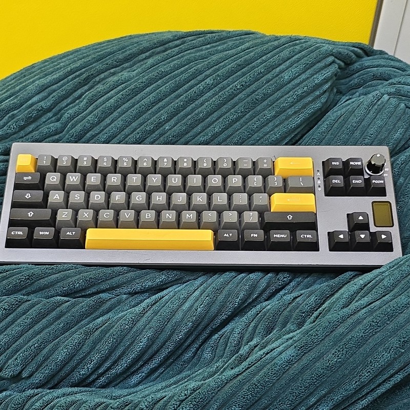 EPOMAKER Shadow-X Mechanical QWERTY Keyboard Grey/Yellow/Black Programmable