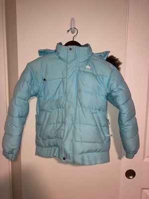 Helly Hansen Youth Puffer Jacket with Faux Fur Hood