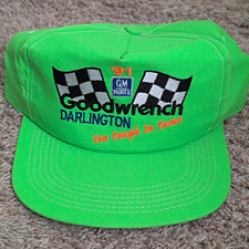 Vintage Nascar 1991 GM Parts Goodwrench Darlington Adjustable Snapback  Green