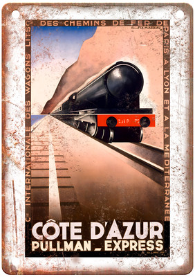 1929 Vintage Pullman Express Railroad Retro Look Metal Sign ZL242
