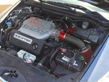 Coated Black Red Air Intake Kit Filter For 2003-2007 Honda Accord 3.0l V6 Coated Black Red Air Intake Kit Filter For 2003-2007 Honda Accord 3.0l V6