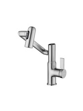 Lefton Rotatable Bathroom Faucet with Temperature Display in Fahrenheit Batt...