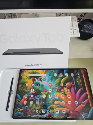 Samsung Galaxy Tab S8 Ultra SM-X906B 256GB. Wi-Fi + 5G 14,6 Zoll  4 Schutzhüllen