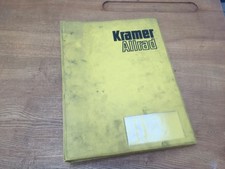 Kramer Allrad 312 Schaufellader Ersatzteilliste Ersatzteilkatalog  Spar parts