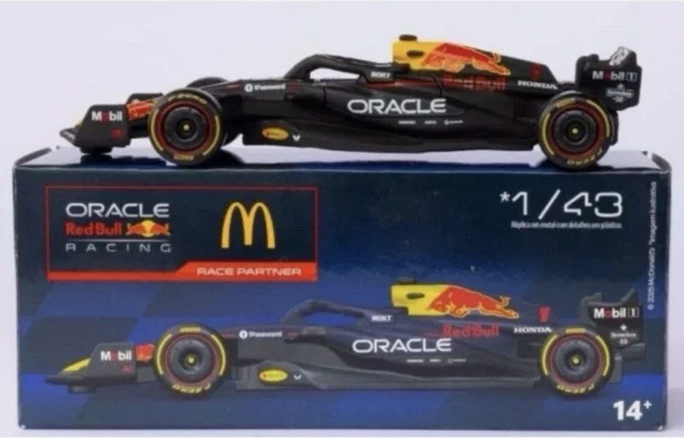 Coche McDonalds - Max Verstappen 1/43 F1 Fórmula 1 Red Bull 2025 exclusivo Foto 2 de 3
