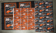 Vintage 2003 NASCAR Tony Stewart 20 Home Depot Fabric Lot 3 Yards Total