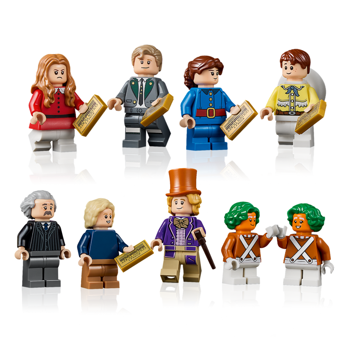 LEGO Minifigures 21360 Willy Wonka Oompa-Loompas Veruca Salt