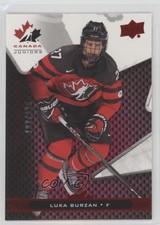 2018 Upper Deck Team Canada Juniors Exclusives 107/225 Luka Burzan #49 07gn