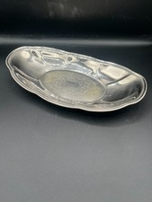 Vintage 1960s FB Rogers Silver Plated Bread Tray 12”x6”