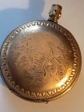 GROS BOITIER DE MONTRE A GOUSSET PLAQUE OR ANCIEN ILLINOIS WATCH HAMILTON