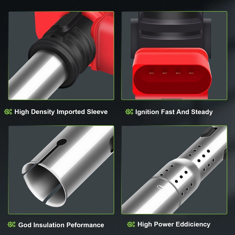 4 bobinas de encendido y bujía UF529 para Audi A5 Quattro 2010-2016 2,0 L l4 Foto 3 de 4