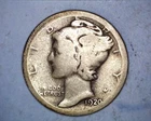1920-S MERCURY DIME  BELOW FINE COND. *** 327-6
