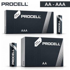 Duracell Procell AA AAA Batteries LR6 MN1500 1.5V Now Industrial Longest Expiry