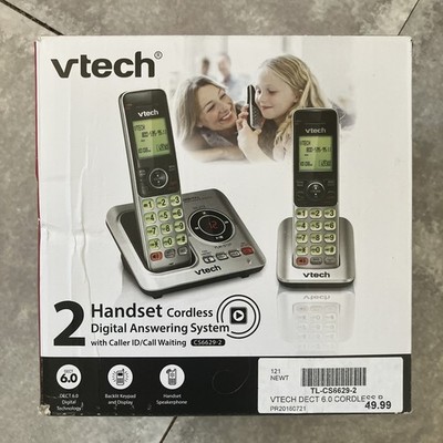 VTech CS6629-3 DECT 6.0 Expandable Cordless Phone With Digital Answering System,